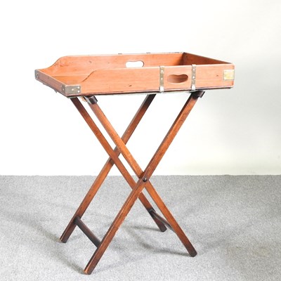 Lot 284 - A 19th century mahogany butler's tray, 76 x...