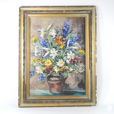 Lot 23 - M.G. Davis, 20th century, still life of...