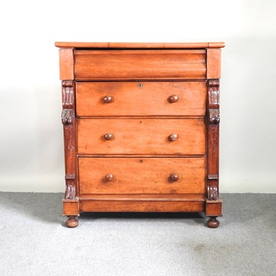 Lot 112 - A Victorian mahogany Scottish chest of drawers,...