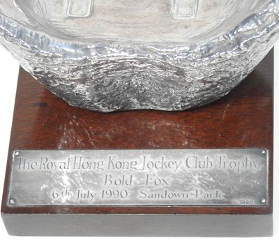 Lot 7 - A Yan Pao silver Royal Hong Kong Jockey Club Trophy
