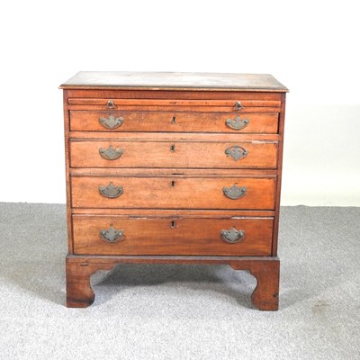 Lot 449 - A George III mahogany bachelors chest, fitted...