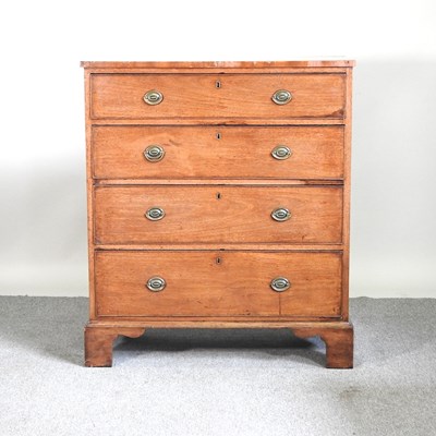 Lot 221 - A 19th century chest of drawers, of small...