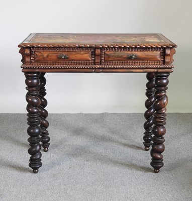 Lot 368 - A 19th century Portuguese rosewood writing...