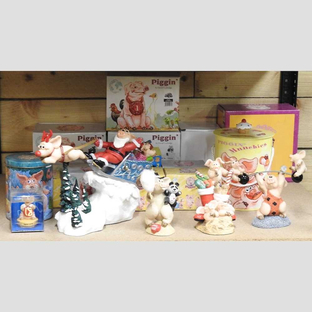 Lot 168 - A collection of Piggin models, by David