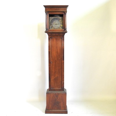 Lot 236 - A walnut and fruitwood cased longcase clock,...