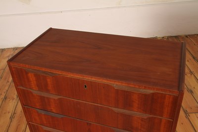 Lot 4 - A Danish teak chest of six long drawers, 1960s,...