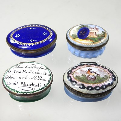 Lot 47 - An 18th century South Staffordshire enamel...