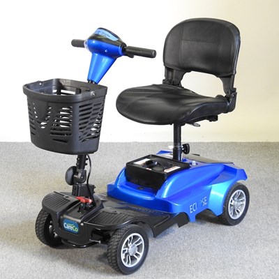 Lot 37 - A blue Eclipse electric mobility scooter, with...