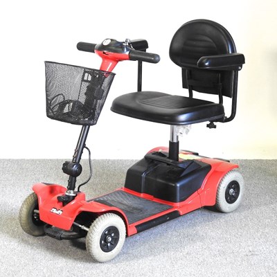 Lot 282 - A red Pride electric mobility scooter, with...