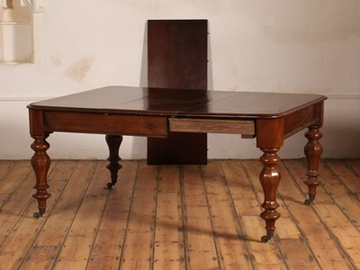 Lot 361 - A Victorian mahogany extending dining table,...