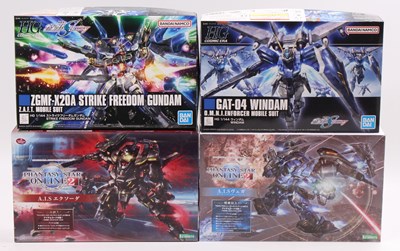 Lot 371 - A collection of four Bandai and Kotobukiya...