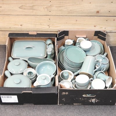 Lot 309 - A Denby blue glazed part tea and dinner...