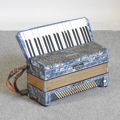 Lot 521 - A Hohner piano accordion, 47cm wide