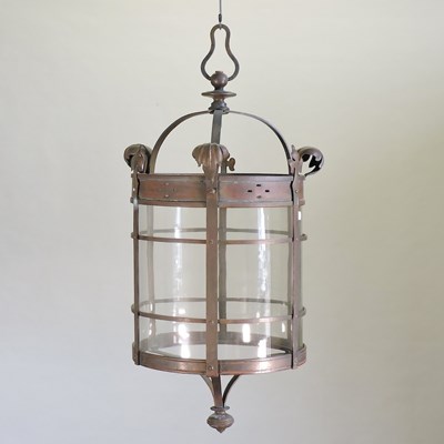 Lot 190 - A large Arts and Crafts copper lantern