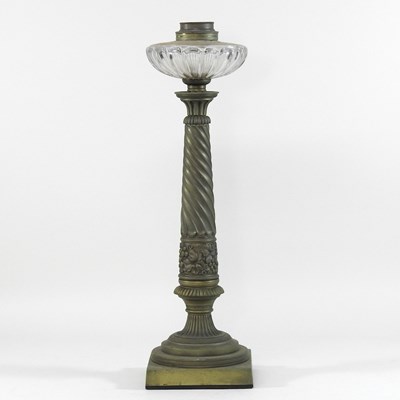 Lot 132 - A 19th century brass table lamp base