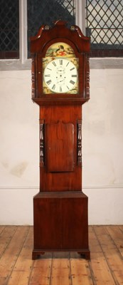 Lot 222 - A large mahogany longcase clock, 19th century,...