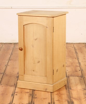 Lot 304 - A pine bedside cupboard, 19th century, having...