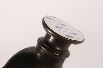 Lot 8 - A bronze head and shoulders bust of Apollo...