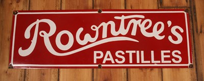 Lot 405 - A large Rowntrees Pastilles enamel on metal...