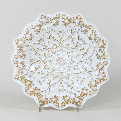 Lot 211 - An early 20th century Meissen porcelain dish,...