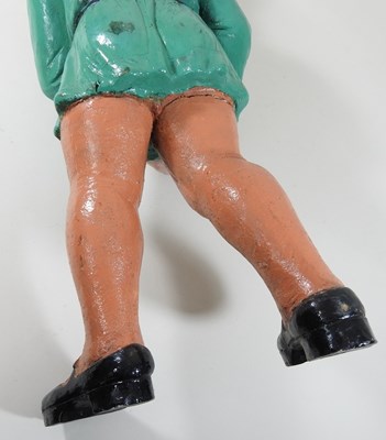 Lot 117 - An early 20th century continental painted plaster garden gnome