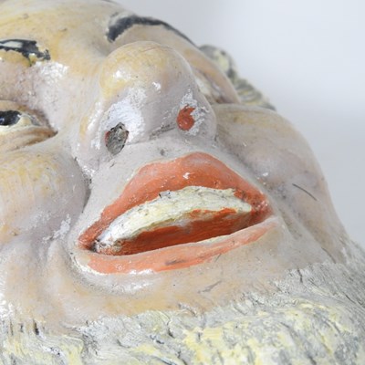 Lot 117 - An early 20th century continental painted plaster garden gnome