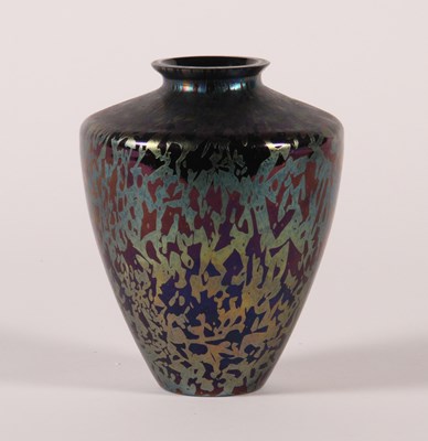 Lot 137 - A Royal Brierley iridescent glass vase, 20th...