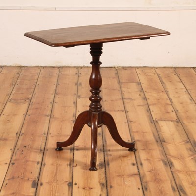 Lot 445 - A mahogany tilt-top occasional table, 19th...