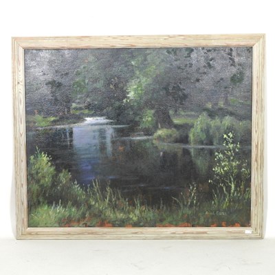 Lot 469 - Paul Earee, 1888-1968, river landscape, signed...