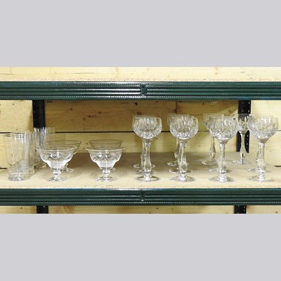 Lot 472 - A set of twelve Stuart crystal wine glasses,...