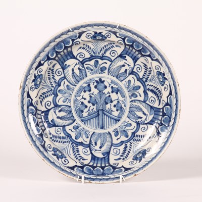 Lot 195 - A Dutch Delft tin-glazed earthenware charger,...