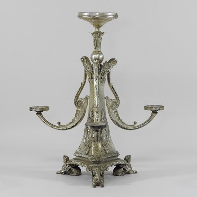 Lot 258 - An ornate Victorian plated centrepiece