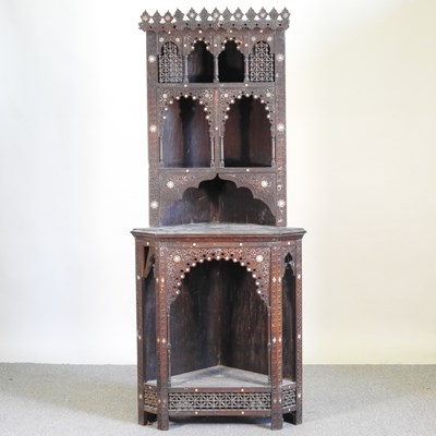 Lot 4 - A late 19th century Moroccan standing corner...