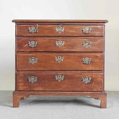 Lot 288 - A George III chest, containing four drawers,...