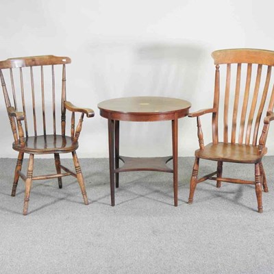 Lot 530 - An Edwardian circular occasional table, 68cm...