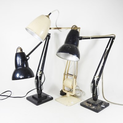 Lot 239 - A mid 20th century black painted anglepoise...