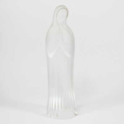 Lot 88 - A Lalique crystal figure of The Madonna, shown...