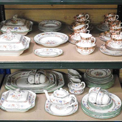 Lot 51 - A Copeland Spode Chinese Rose pattern part...