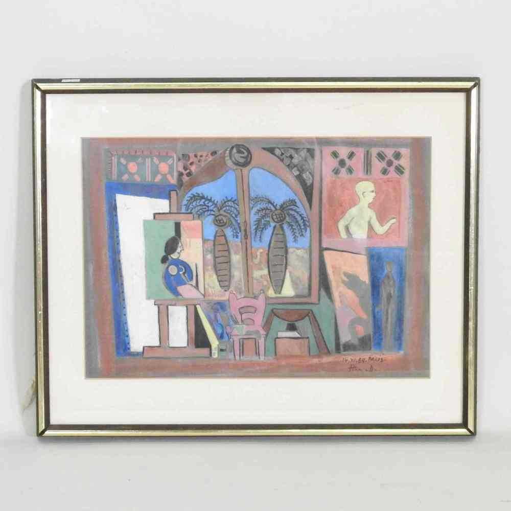 Lot 125 - Attributed to David Stein, 1935-1999, Etude,...