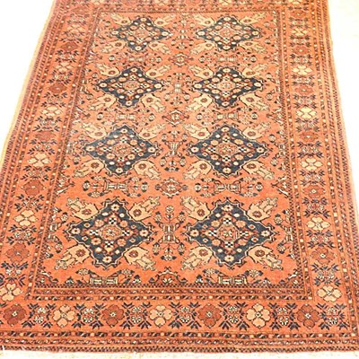 Lot 338 - A modern Persian carpet, on red ground 208 x...