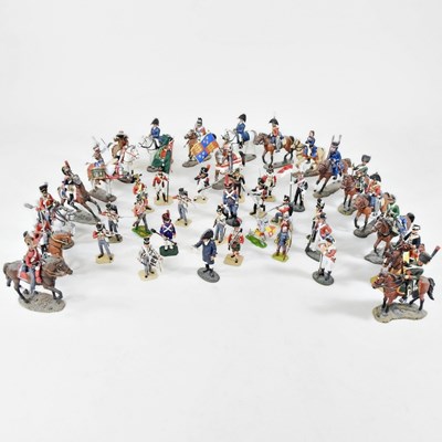 Lot 36 - A collection of painted Del Prado toy military...