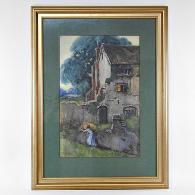 Lot 63 - G Birkbeck RBA, early 20th century, cottage...