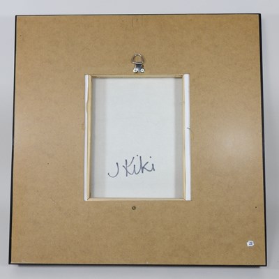 Lot 186 - John Kiki, 1943, head, mixed media on canvas,...