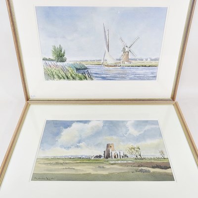 Lot 494 - Malcolm Austin, 20th century, Norfolk Broads...