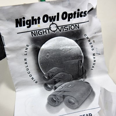 Lot 536 - A pair of Night Owl night vision binoculars,...