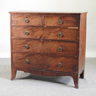 Lot 562 - A 19th century mahogany chest