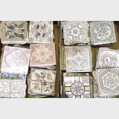 Lot 573 - A collection of early 20th century tiles