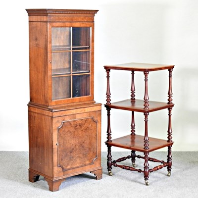 Lot 529 - A Victorian mahogany three tier whatnot,...