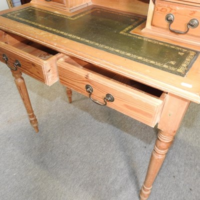 Lot 486 - A pine writing desk