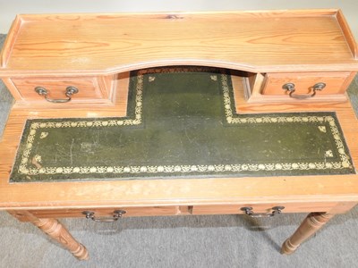 Lot 486 - A pine writing desk